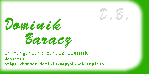 dominik baracz business card